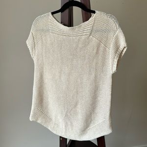 Talbots Cream Knit Top